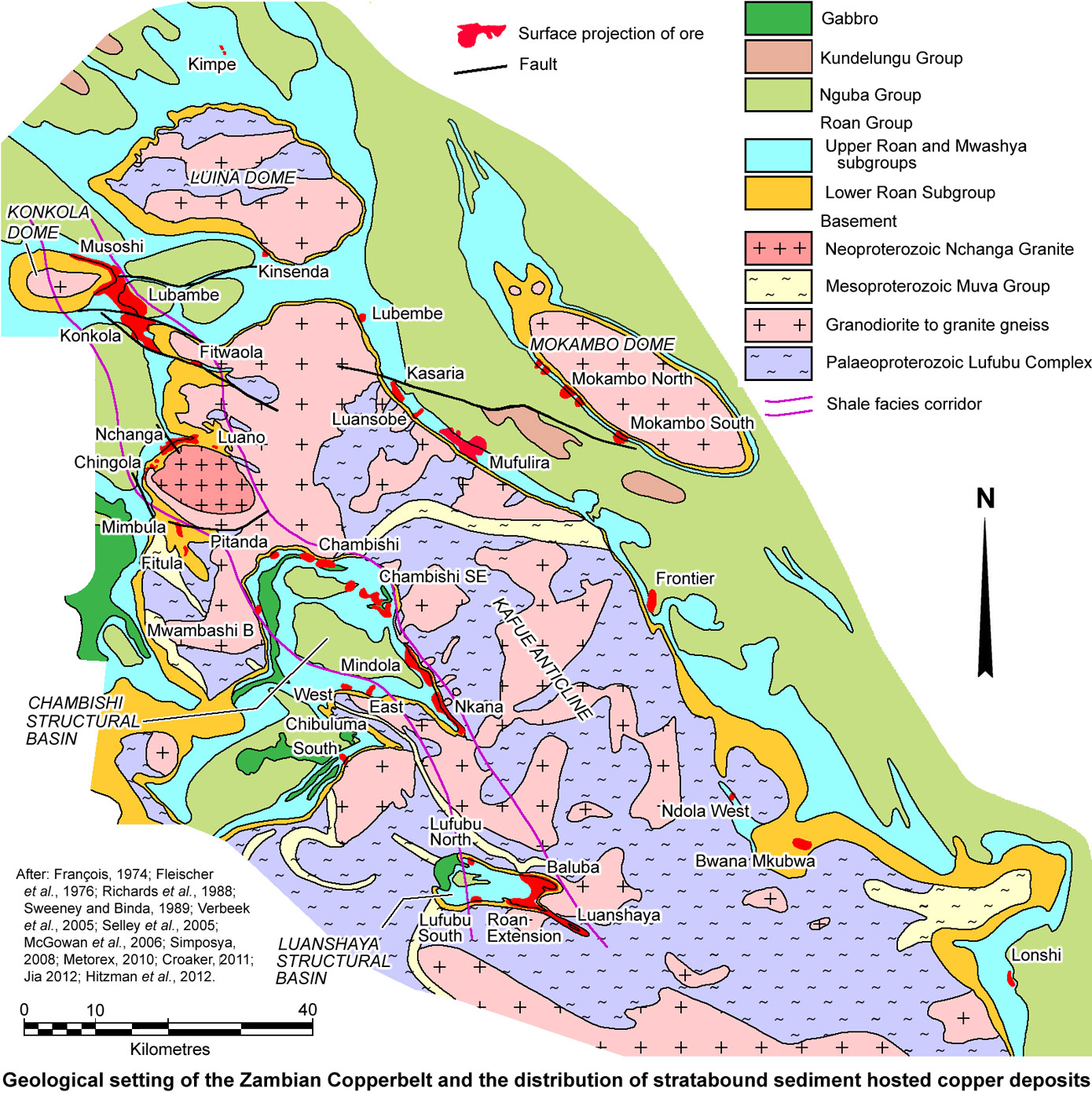 Zambia Copperbelt Mining Region Map